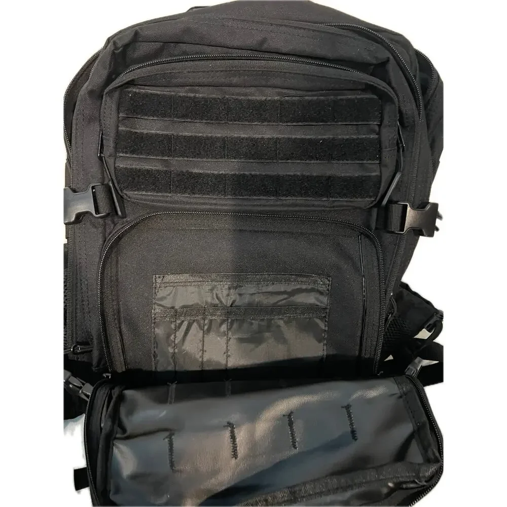 Wotony Black Canvas Tactical Backpack